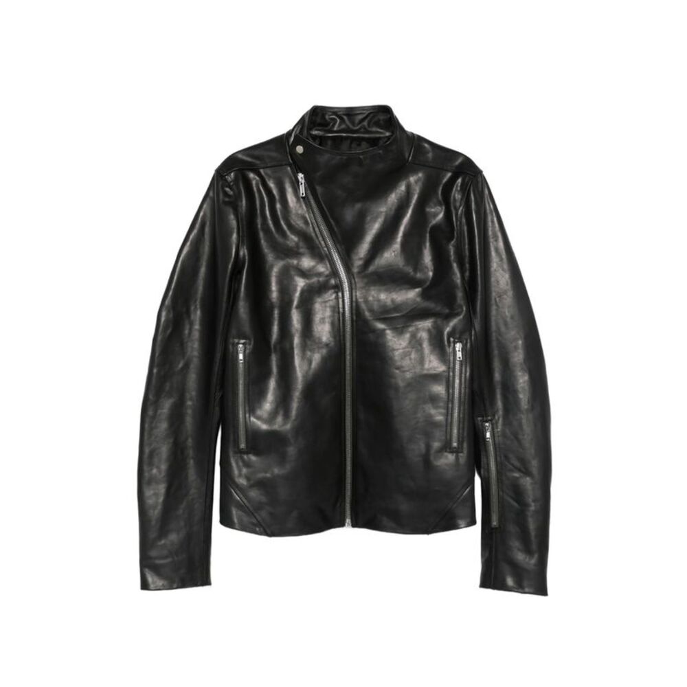 Rick Owens Black Jackets - Leather Jackets Men